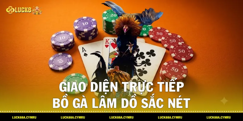 Giao diện trực tiếp Bồ gà lâm dồ sắc nét chuẩn Full HD tại Luck8